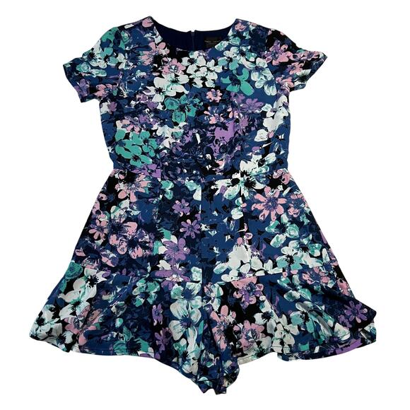 Romeo & Juliet Couture Crewneck Floral Playsuit Romper Size S Festival Party - Picture 2 of 11